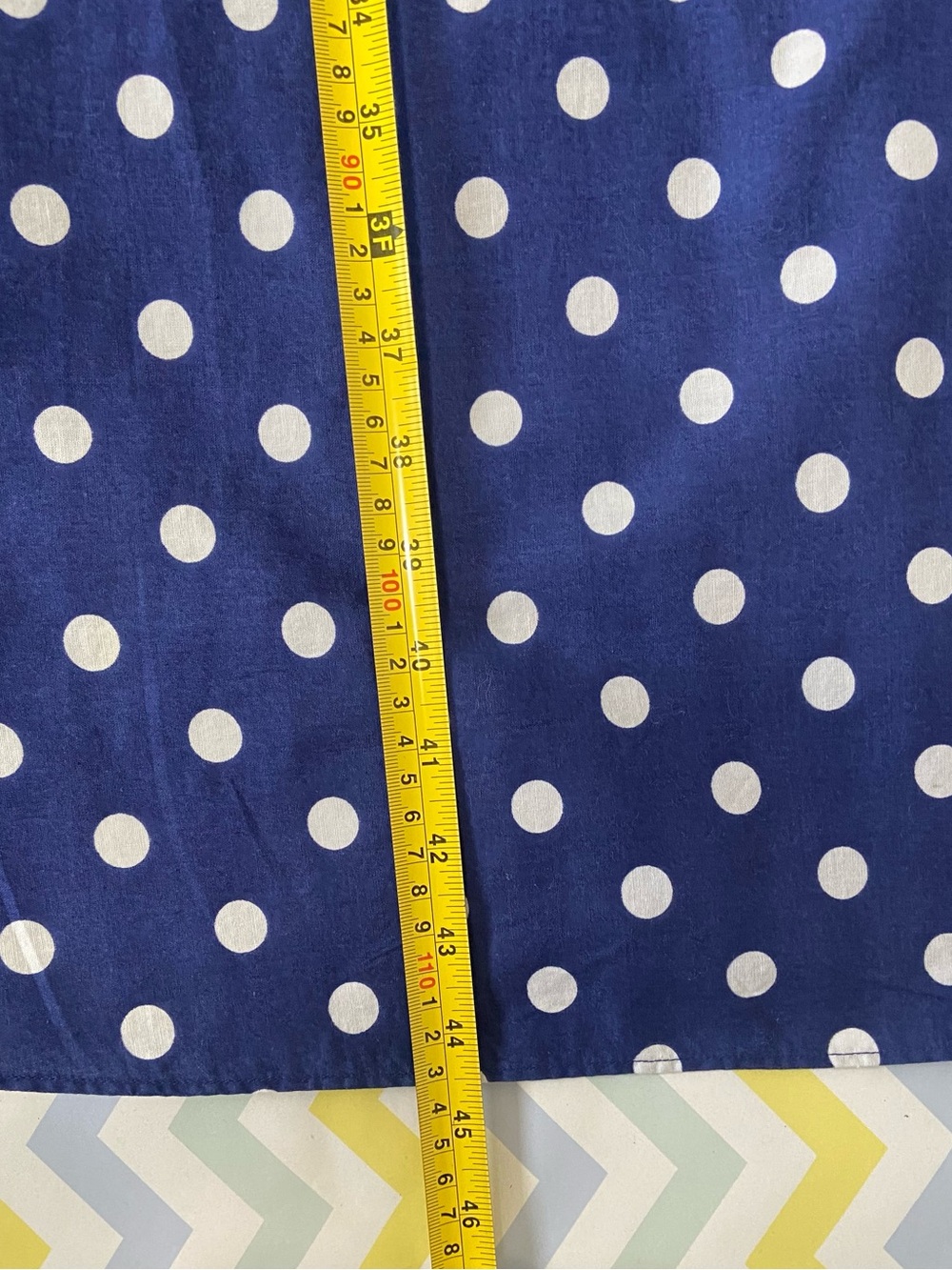Jessica Blue and White Polka Dot Midi Dress - Picture 9 of 10